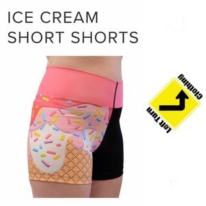🍦Cute Ice Cream🍦 Roller Derby Workout Shorts M